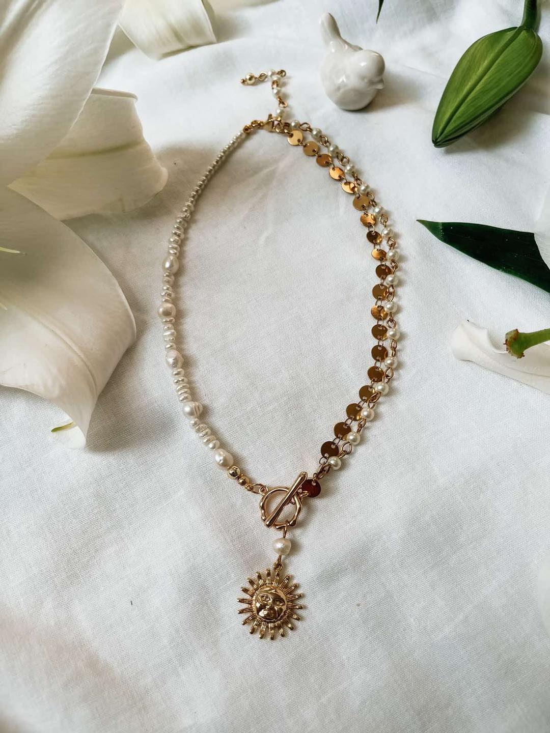 Cecilia Collar Necklace, Gold Plated