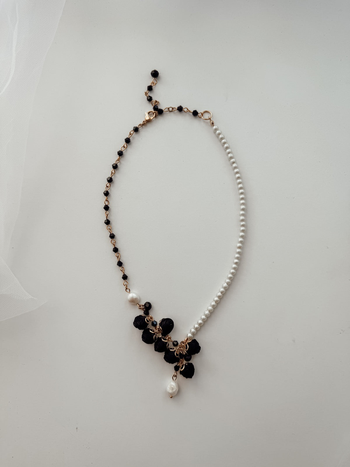 Boheme Collar Necklace, Gold Plated Midnight