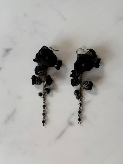 Vanessa Earrings, Midnight