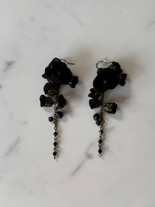Vanessa Earrings, Midnight