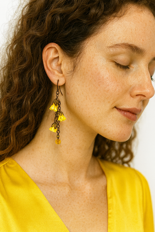 Carmelita Earrings, Sunglow