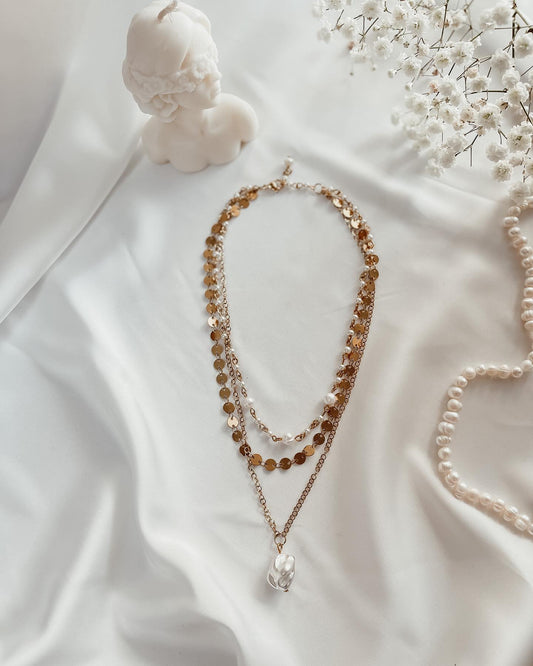 Anastasia Collar Necklace, Gold Plated