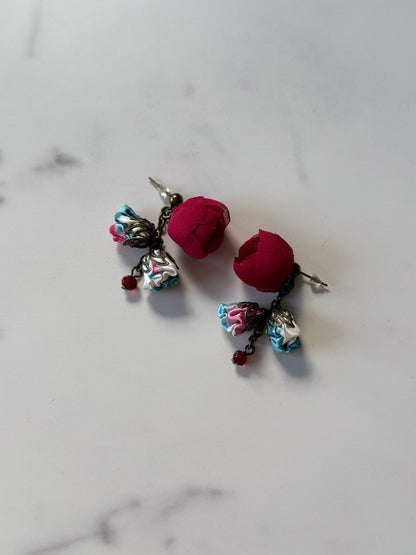 Annais Earrings, Ruby Ciel