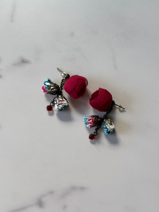 Annais Earrings, Ruby Ciel