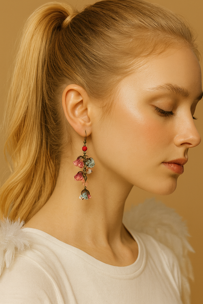 Carmelita Earrings, Ruby Ciel