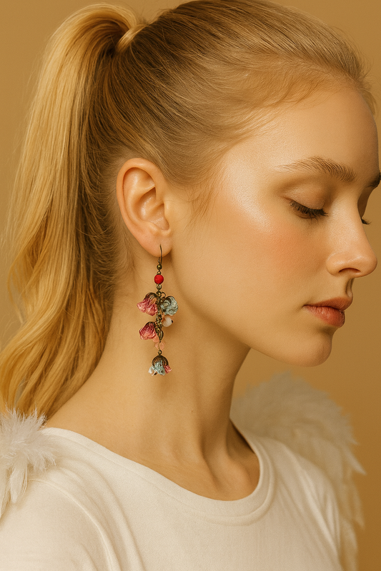 Carmelita Earrings, Ruby Ciel