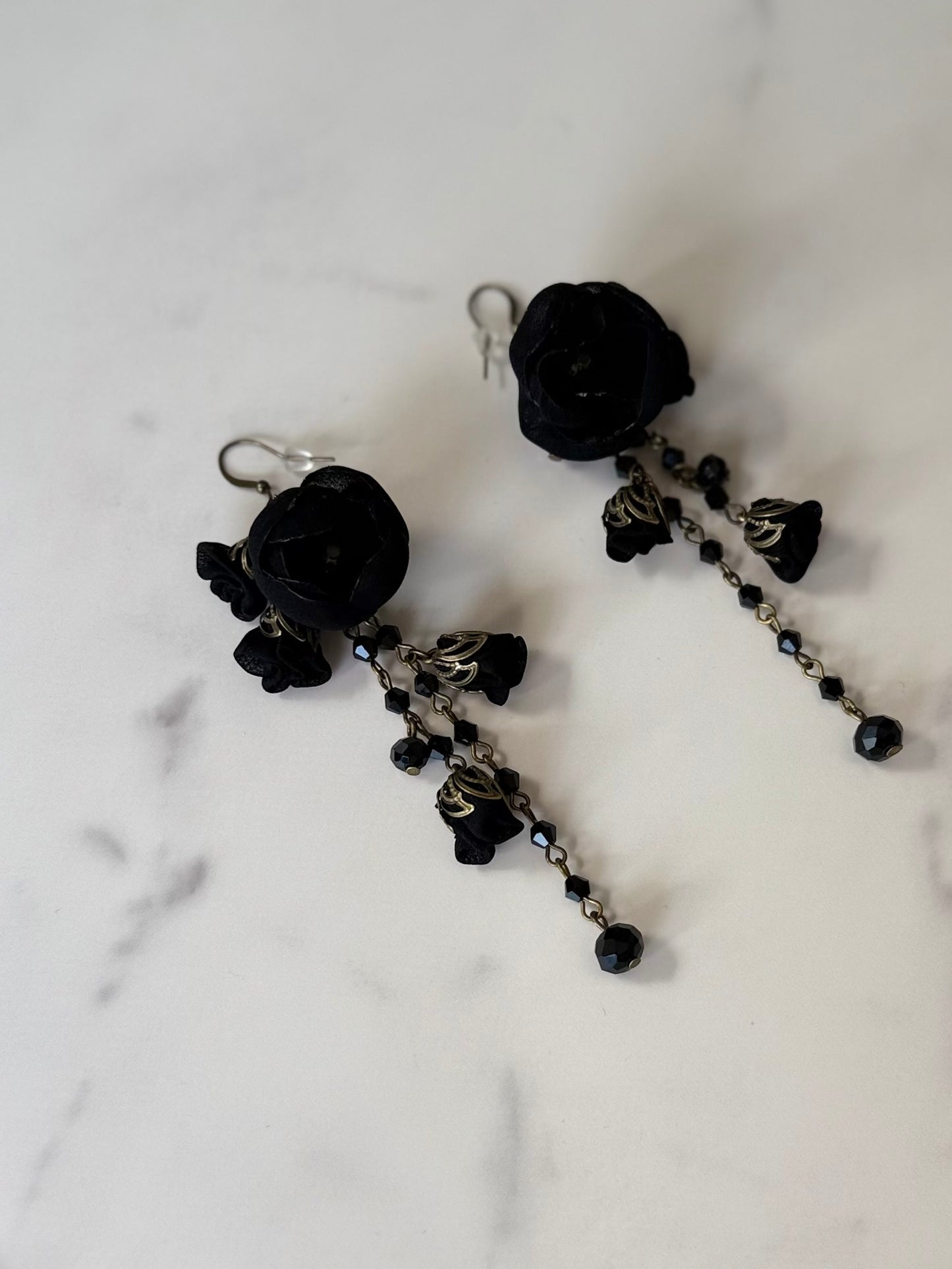 Danielle Earrings, Midnight