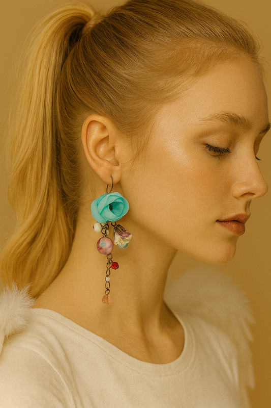 Vanessa Earrings, Ruby Ciel