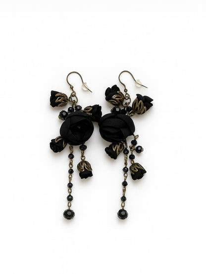 Danielle Earrings, Midnight