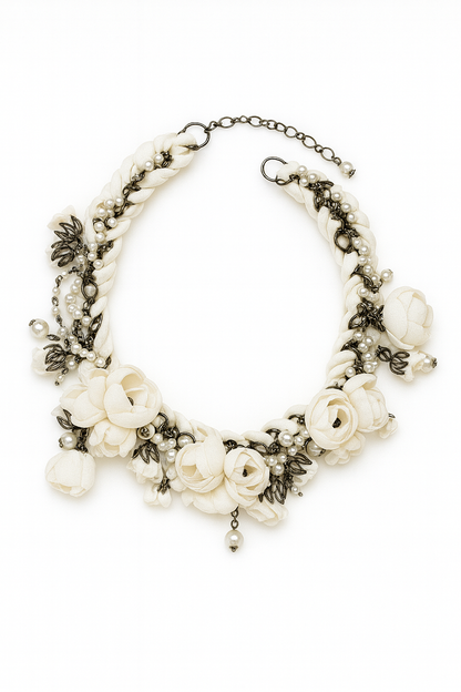 Anna Necklace, Creme