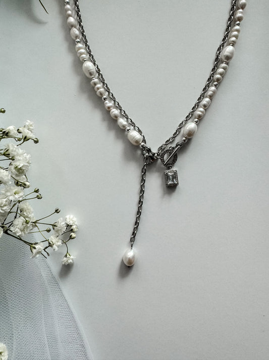 Odette Collar Necklace, Stainless Steel