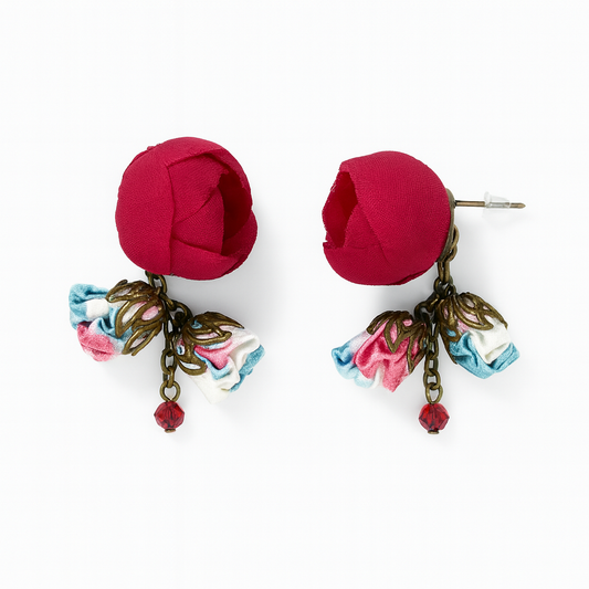 Annais Earrings, Ruby Ciel