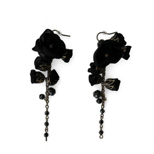 Danielle Earrings, Midnight
