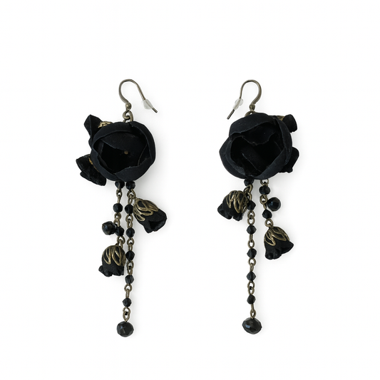 Vanessa Earrings, Midnight