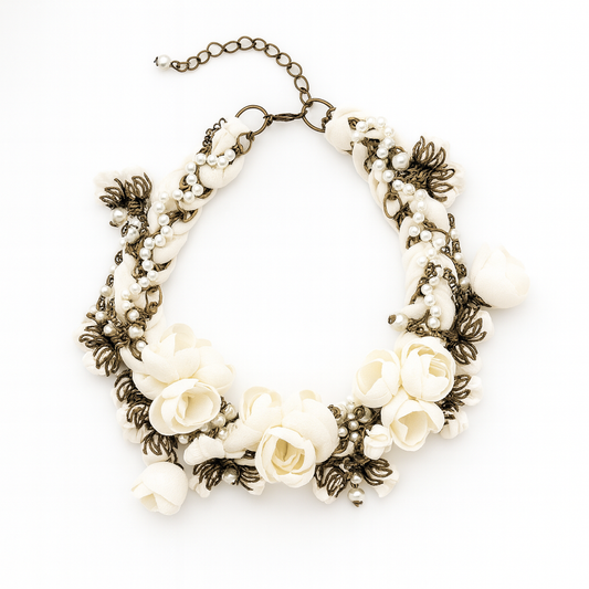 Anna Necklace, Creme