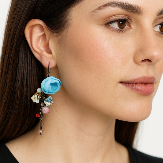 Vanessa Earrings, Ruby Ciel