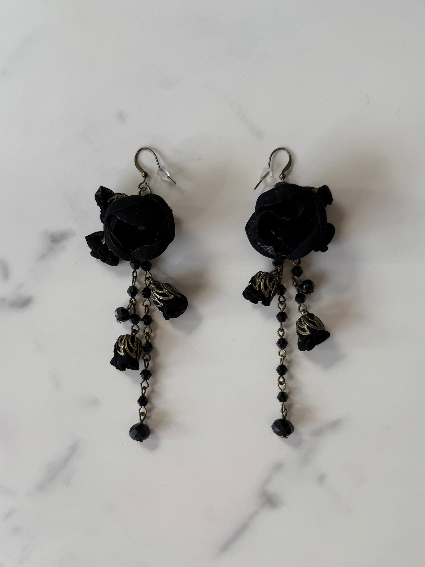 Danielle Earrings, Midnight