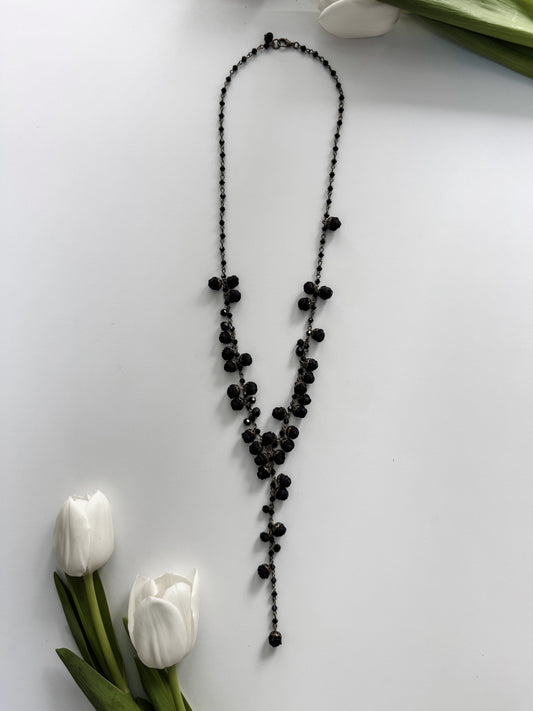 Carmelita Long Necklace, Midnight