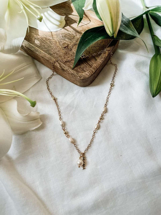 Mama Collar Necklace, Gold Plated