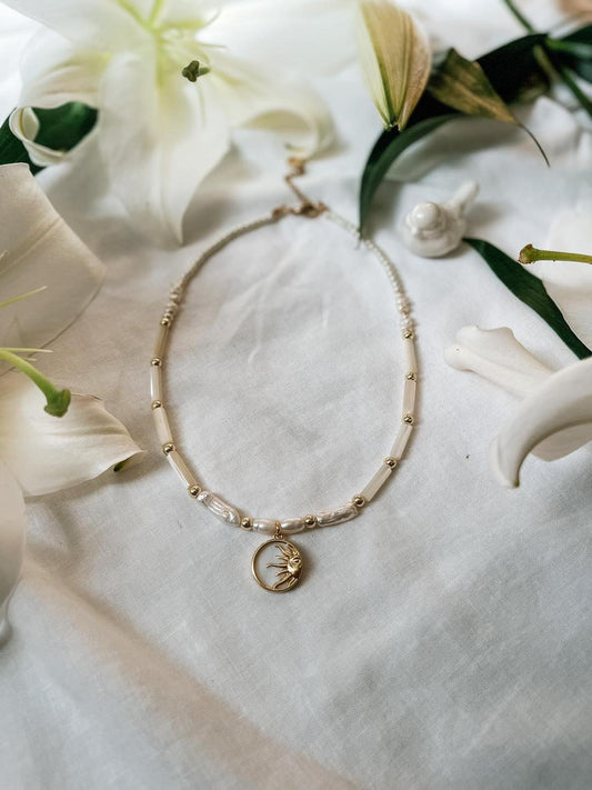 Thalia Collar Necklace, Gold Plated