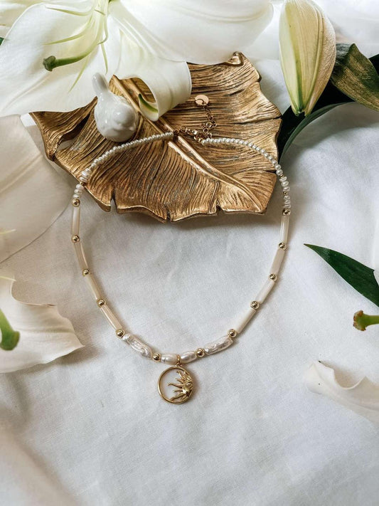 Thalia Collar Necklace, Gold Plated