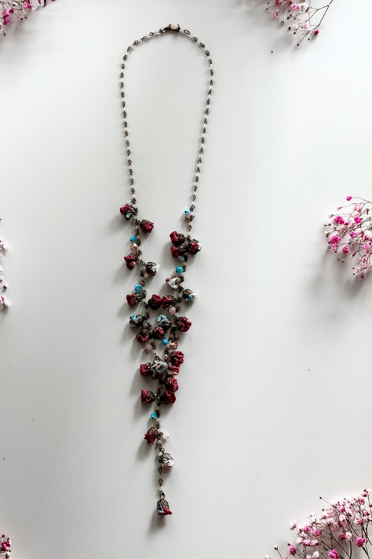 Carmelita Long Necklace, Ruby Ciel