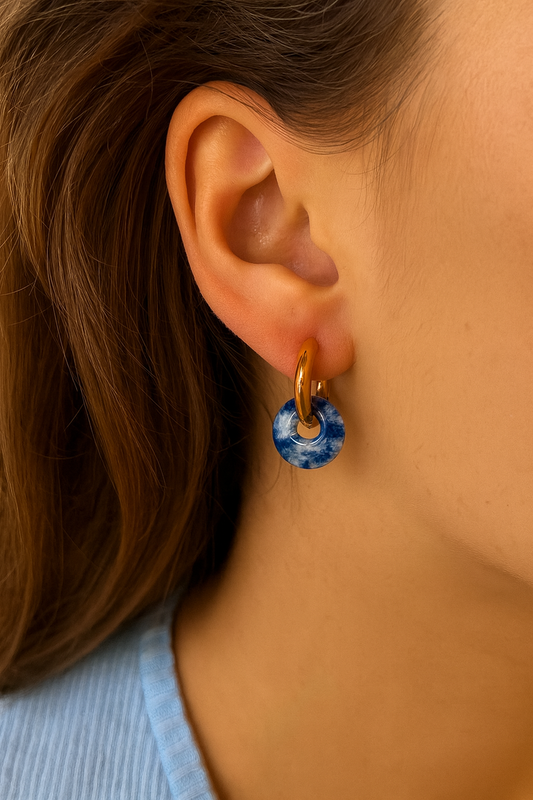 Alina Earrings, Gold Plated