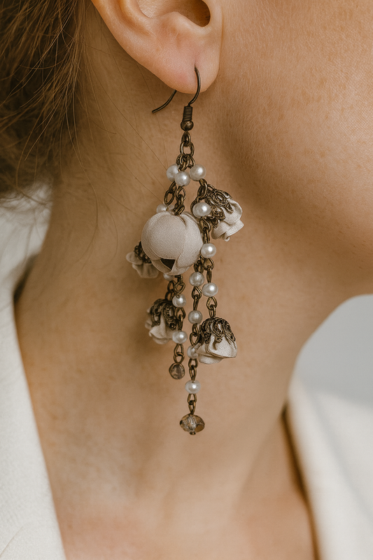 Danielle Earrings, Almond