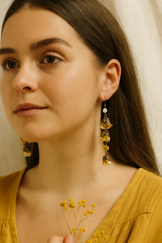 Carmelita Earrings, Sunglow