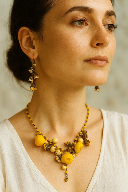 Serene Necklace, Sunglow