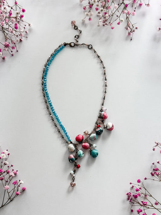 Luana Collar Necklace, Ruby Ciel