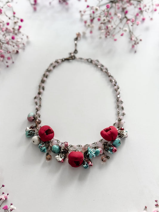 Molly Collar Necklace, Ruby Ciel